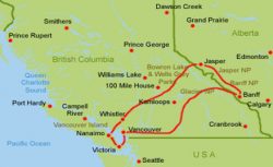 Kanada Westen Routenvorschlag Wohnmobil