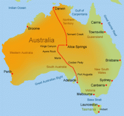 Motorhome Australien Darwin bis Adelaide