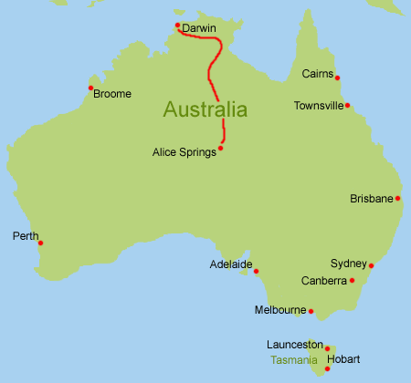 Motorhome Australien Darwin Alice Springs