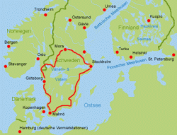 Schweden Wohnmobil Route